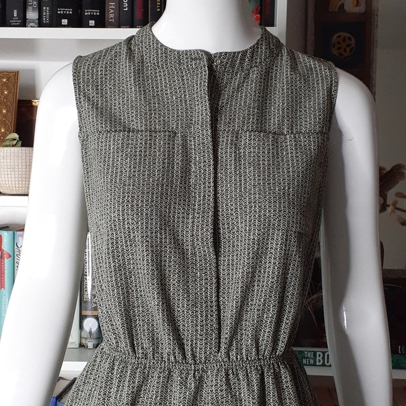 Merona olive pattern dress P3790 - Picture 2 of 9